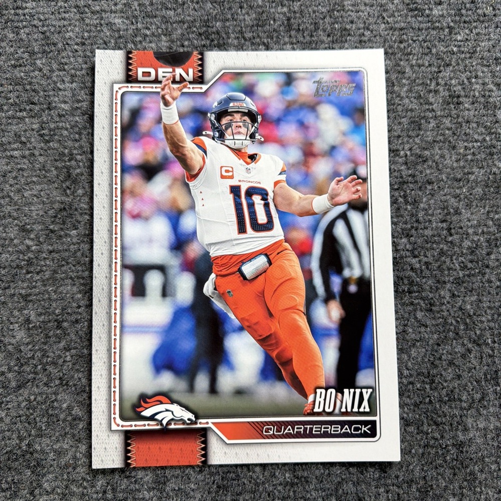BO NIX 2026 Topps Flagship Football Oversized Card SBOC-2 Broncos QB Large Base